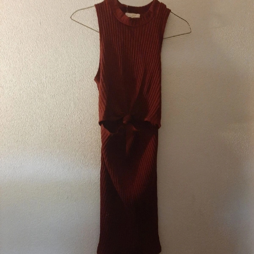 LA Hearts Knot Front BODYCON Dress